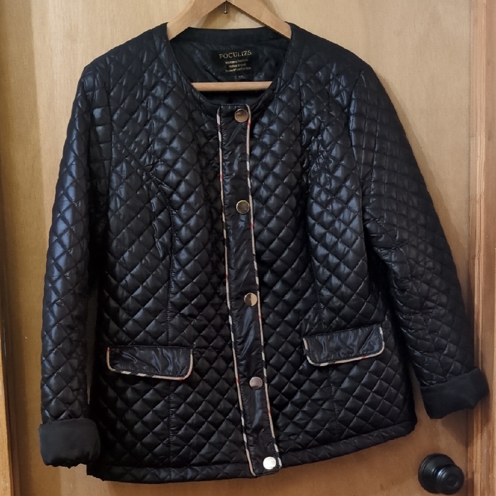 Black Quilted Women's Jacket